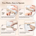 Electric Nail Clipper,2-in-1 Automatic Nail Clipper,Electric Nail Grinder,40DB