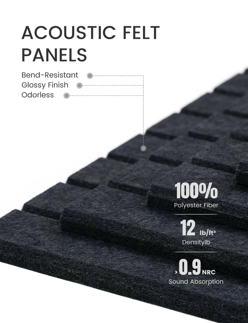 Fluxynara Large Felt Bulletin Board 48" x 36" Cork Board Alternative-12 Pack