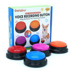 Open Box - Gelabur Set of 4 Dog Buttons for Communication, Voice Recordable