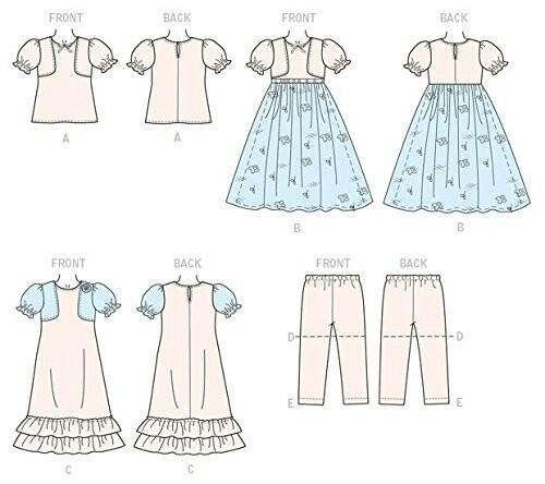 McCall's Patterns M7277 Children's/Girls' Top, Gowns, Shorts and Pants, Size CL