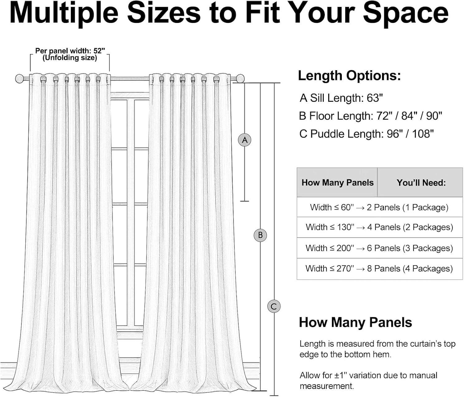 Topfinel Cream Linen Blackout Curtains 84 Inch Long for Bedroom Living Room,