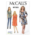 McCall's Patterns M7353 Misses' Raised Elastic-Waist Top and Dresses, Size A5