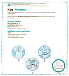 KWIK-SEW PATTERNS K0217 Circular Farm Animal Placemats, One Size