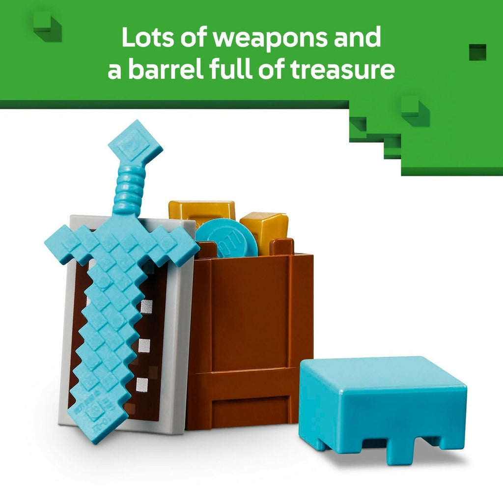 LEGO Minecraft The Illager Desert Patrol Toy Figures and Playset - Building