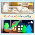 3Dgenius 12Pcs 3D Printed Dragon Eggs Mini Dragon Eggs with 8.86inch Dragon
