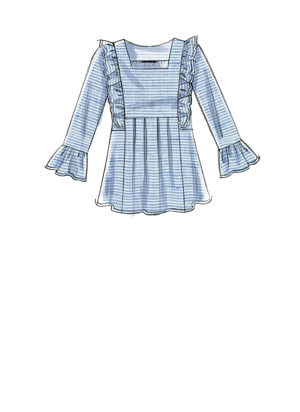 McCall Patterns Misses V Square-Neck Top/Tunic and Dresses