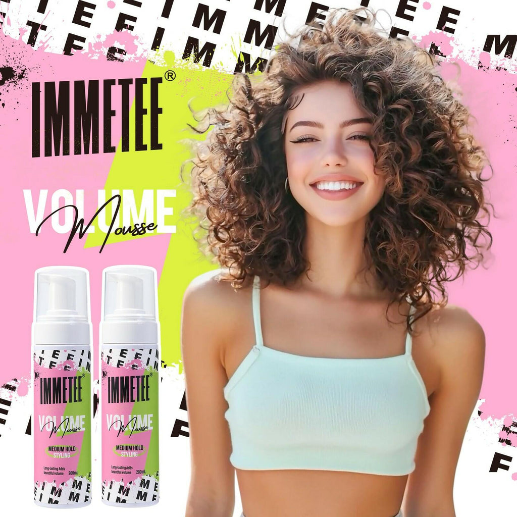 immetee Volumizing Mousse for Fine Hair,Lightweight & Long Lasting,Frizz