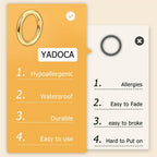 YADOCA Septum Nose Rings for Women Men - Gold Septum Rings 16G 18G Nose Ring