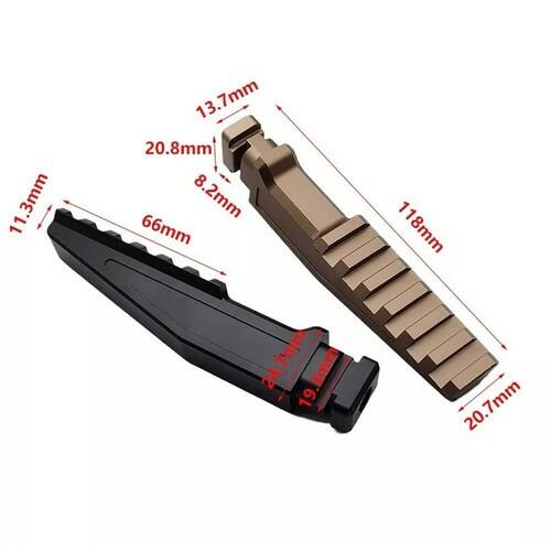 AWETHE Tactical Fast Mount Extension Support 20mm Picatinny for DBAL PEQ NGAL