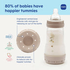 MAM 4.5oz Easy Start Anti-Colic Wide Neck Vented Baby Bottle, Extra Slow Flow