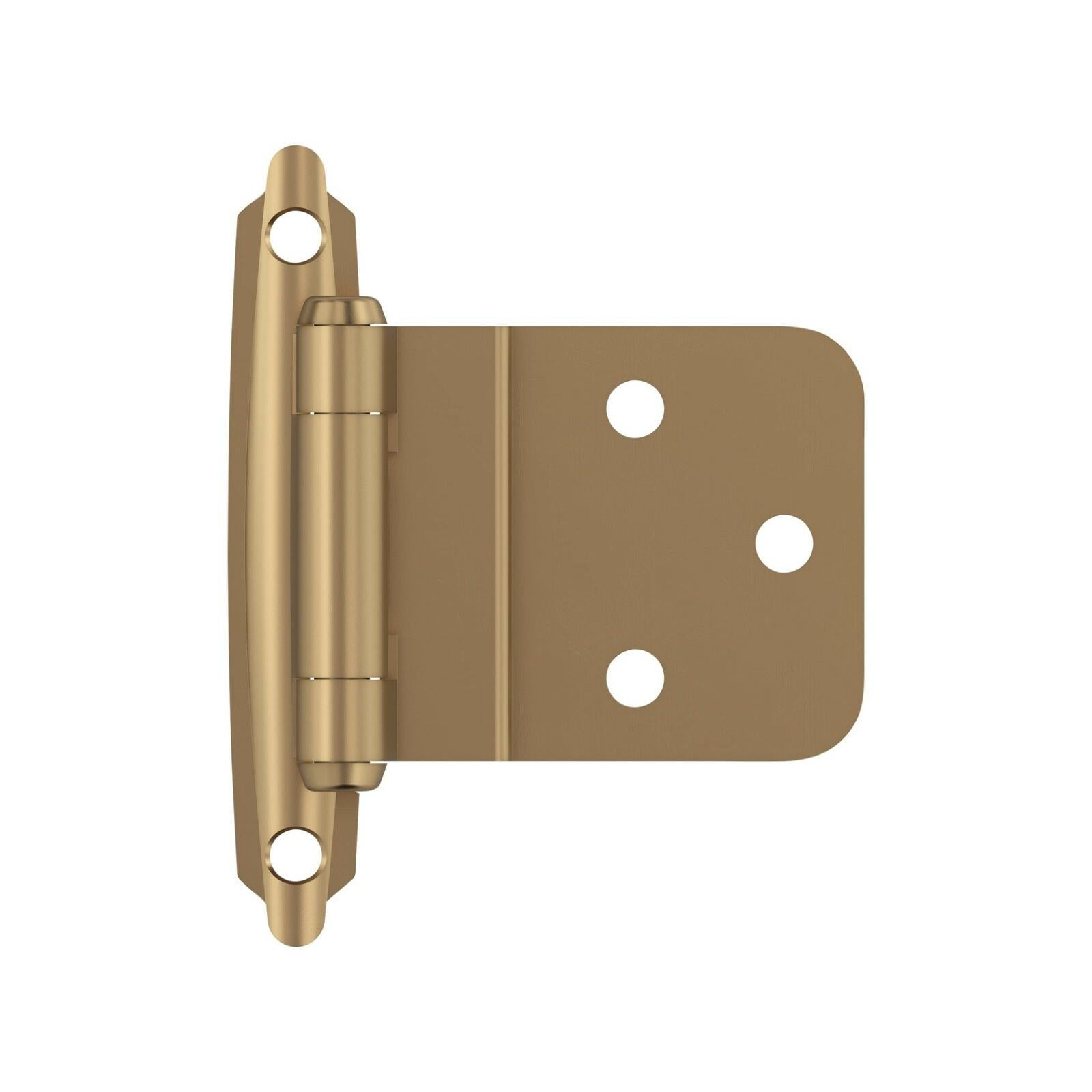 Amerock BPR3428CZ | Cabinet Hinge | 3/8 in (10 mm) Inset Self Closing Face Mount