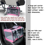 OPEN BOX - GAPZER Pet Carrier for Large and Medium Cats, Soft-Sided Pet Carrier