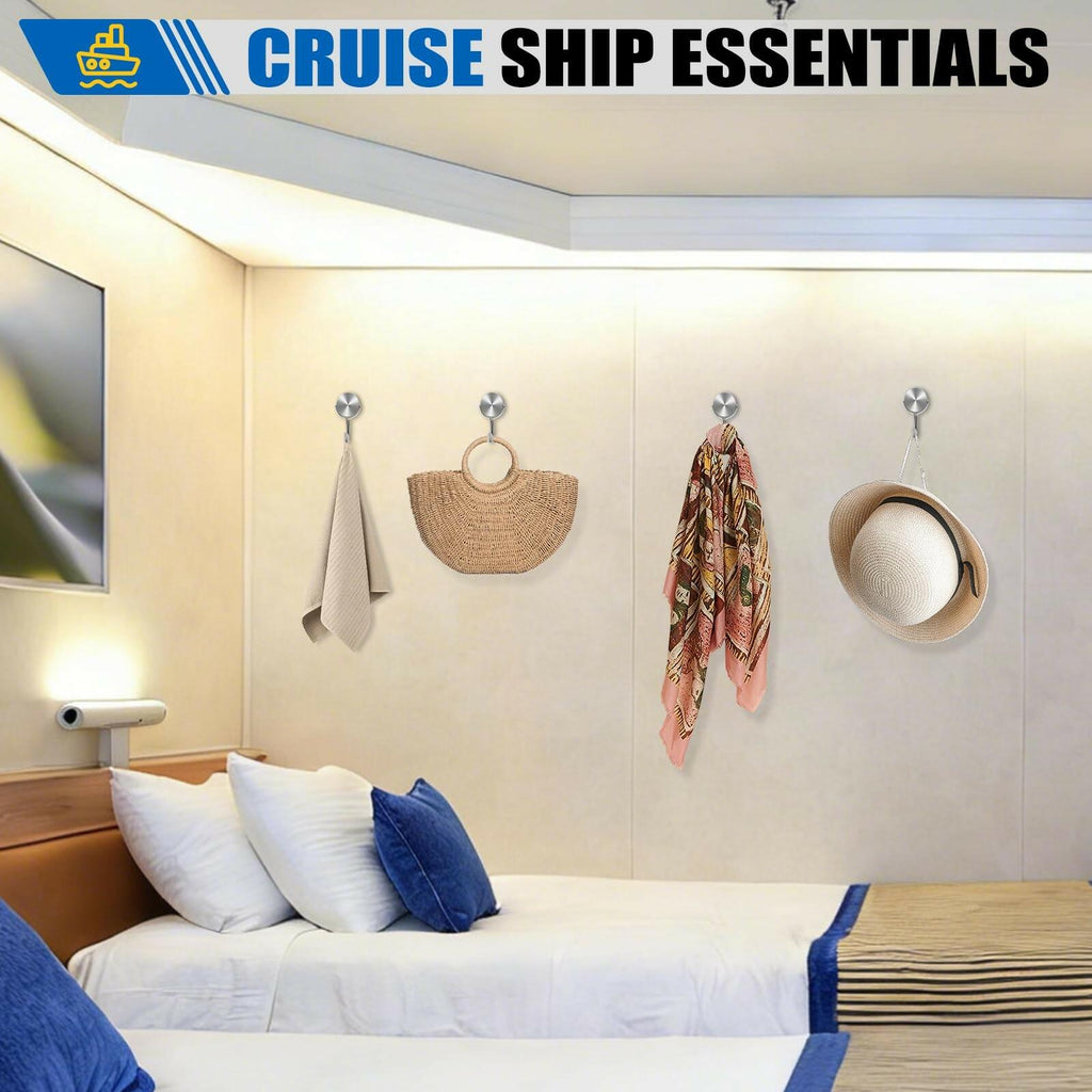 15 Pack LOVIMAG Magnetic Hooks for Cruise Cabins, 60Lbs Swivel Magnetic Hooks