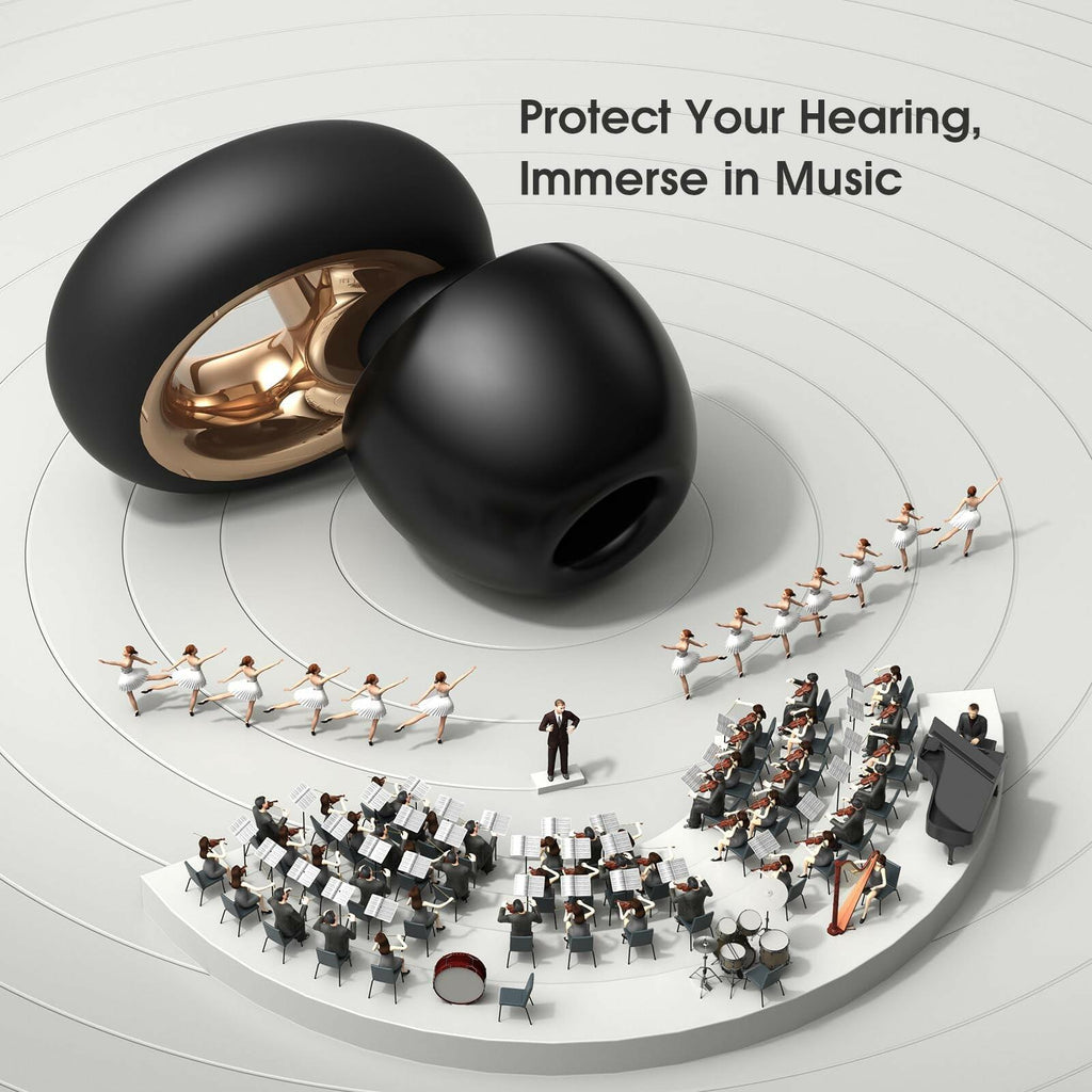 Vosaf Ear Plugs for Sleeping, 45dB Silicone Ear Plugs for Noise Reduction,