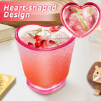 SAIAOKJ 24 Pcs Pink Heart Shot Glasses Bulk 1.5oz Funny Tequila Glasses Reusable