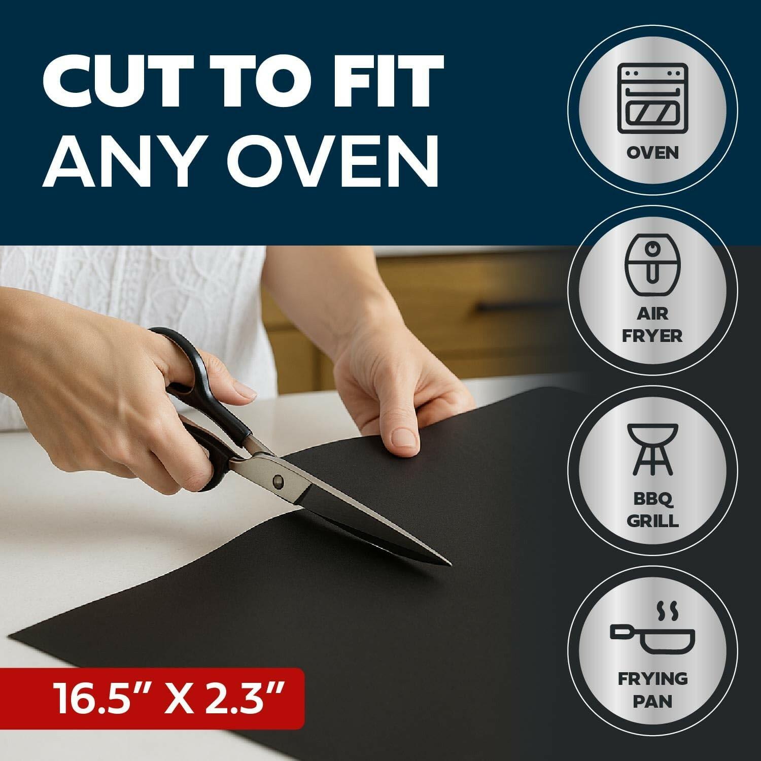 Cooks Innovations Non-Stick Oven Protector Mat - Heavy Duty Nonstick Oven Rack
