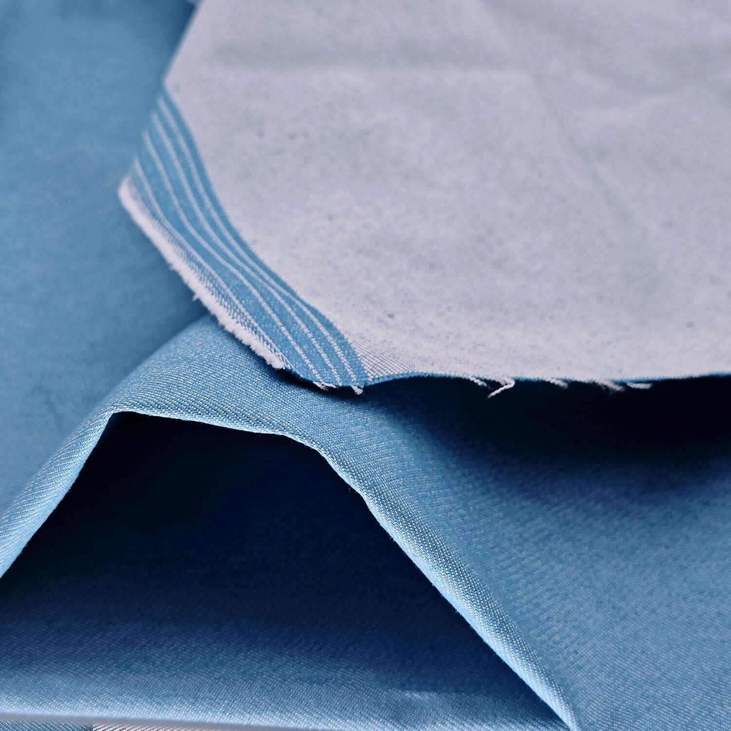1 Yard 8 oz Sky Blue Denim Fabric for Sewing, Crafting Stylish Denim Fabric by