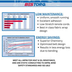 10 Pack BESTORQ A16 or 4L180 V-Belt Classic Wrapped Rubber X3 V-Belt Black 18"