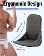 Oiomniv 2pcs Men's Reusable Incontinence Pads – Ultra Soft Fleece, Highly