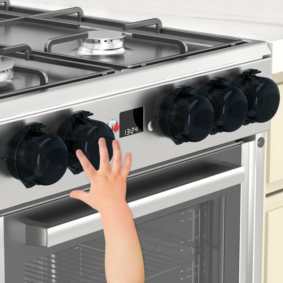 Stove Knob Covers for Child Safety AOSITE Upgraded Gas Knob Covers for Kids