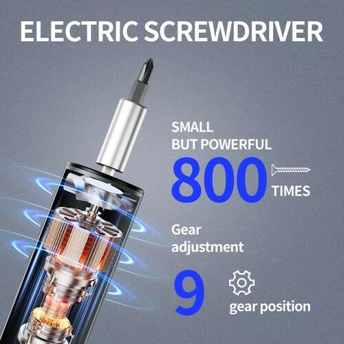 Multi-Functional Electric Screwdriver Set - Cordless Stick Drill w/Wireless
