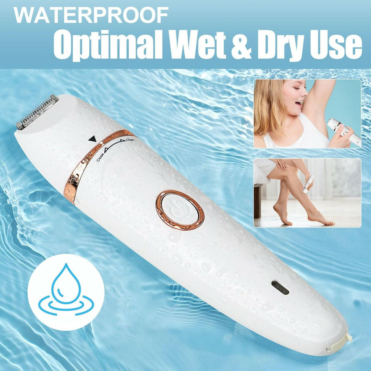 Facial Epilator for Women, Painless Electric Razors for Silk Skin, Portable