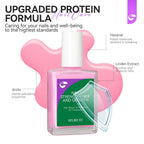 Nail Polish Strengthener and Growth Treatment: Pink Gelike EC 6 in 1 Natural
