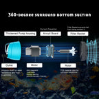 WUCIOOO 210GPH Ultra Quiet Bottom Suction Submersible Water Pump (780L/H, 15W)