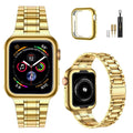 MioHHR Solid Stainless Steel Band Compatible with Apple Watch 44mm(Series