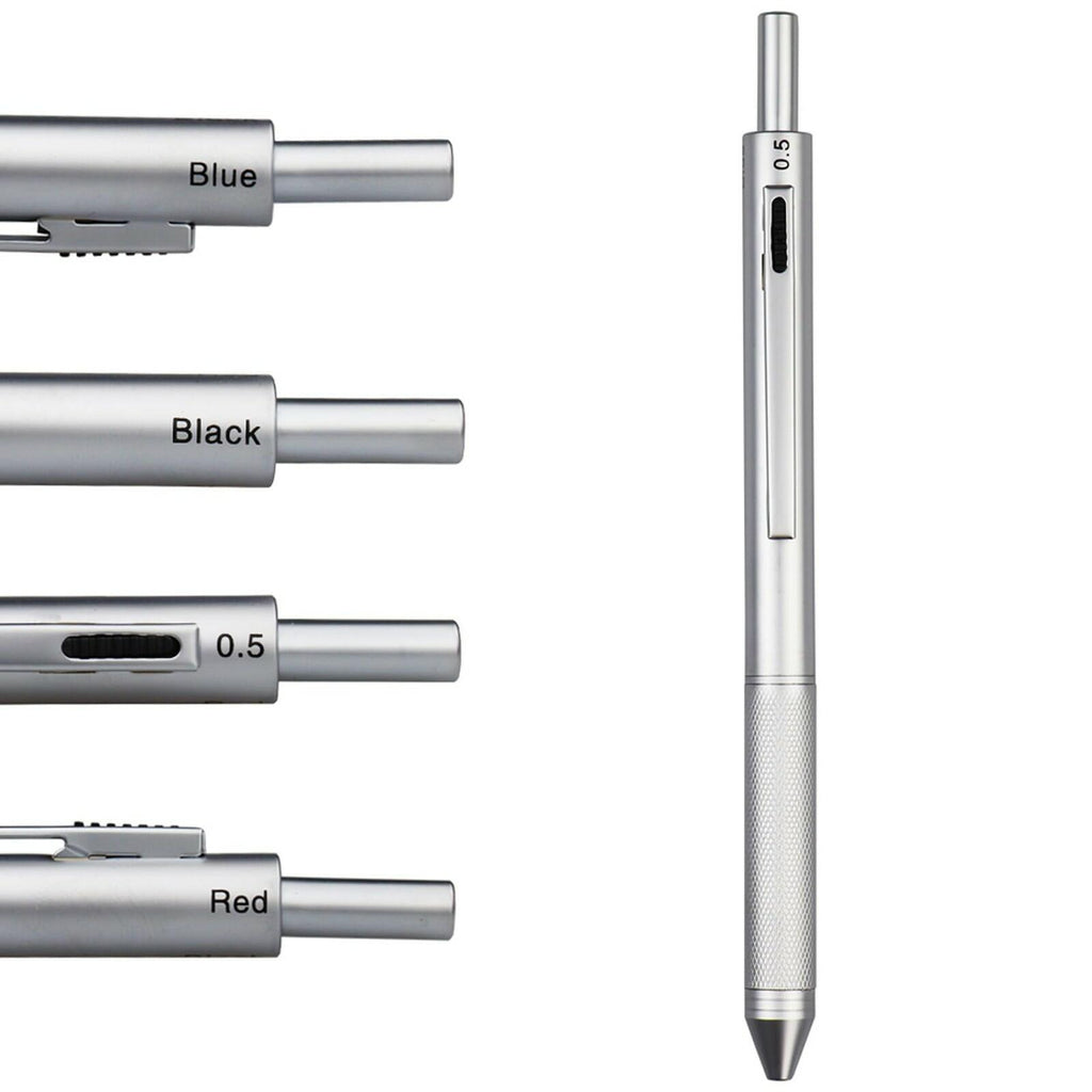 DUNBONG 4 in 1 Multicolor pen, Metal Cased Multifunction Pen, 0.5mm Mechanical
