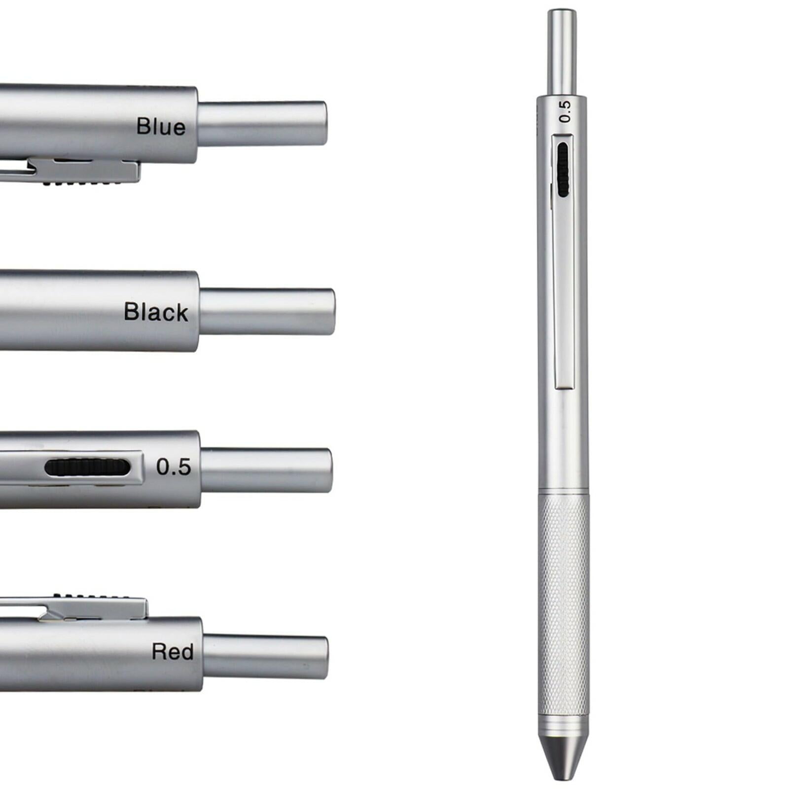 DUNBONG 4 in 1 Multicolor pen, Metal Cased Multifunction Pen, 0.5mm Mechanical