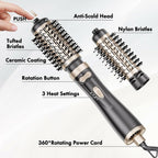 DAILYLIFE Rotating Hair Dryer Brush, Hot Air Brush, Spinning Blow Dryer Brush