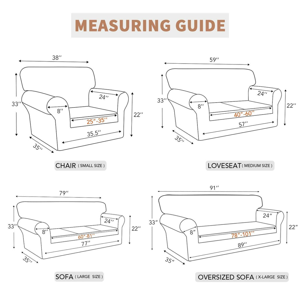 Easy-Going 100% Waterproof Couch Cover, Dual Waterproof Sofa Cover, Stretch