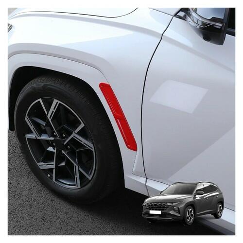 Hyundai Tucson NX4 2022-2026 Rear Wheel Arch Reflective Trim Red ABS