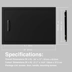 17" x 24" BBQ Outdoor Kitchen Access Doors Access Door for Outdoor Kitchen