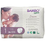 72 Count Bambo Nature Hypoallergenic Baby Diapers, Eco-Labelled Sustainable