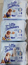 54 Count Huggies Little Swimmers Disposable Swimming Diapers, Size 4 (24-34 lbs)