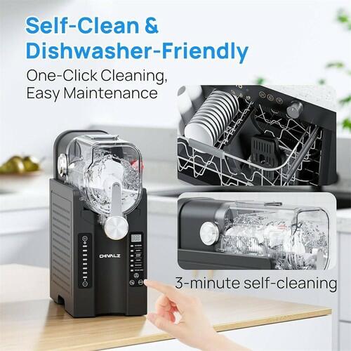 Slushie Machine For Home 15-60mins - Slushy Machine Maker No Ice Needed Self Cleaning, Drink Machine,6 Preset Programs One-Touch Reservation, Self-Clean, For Margaritas FrappéS And More