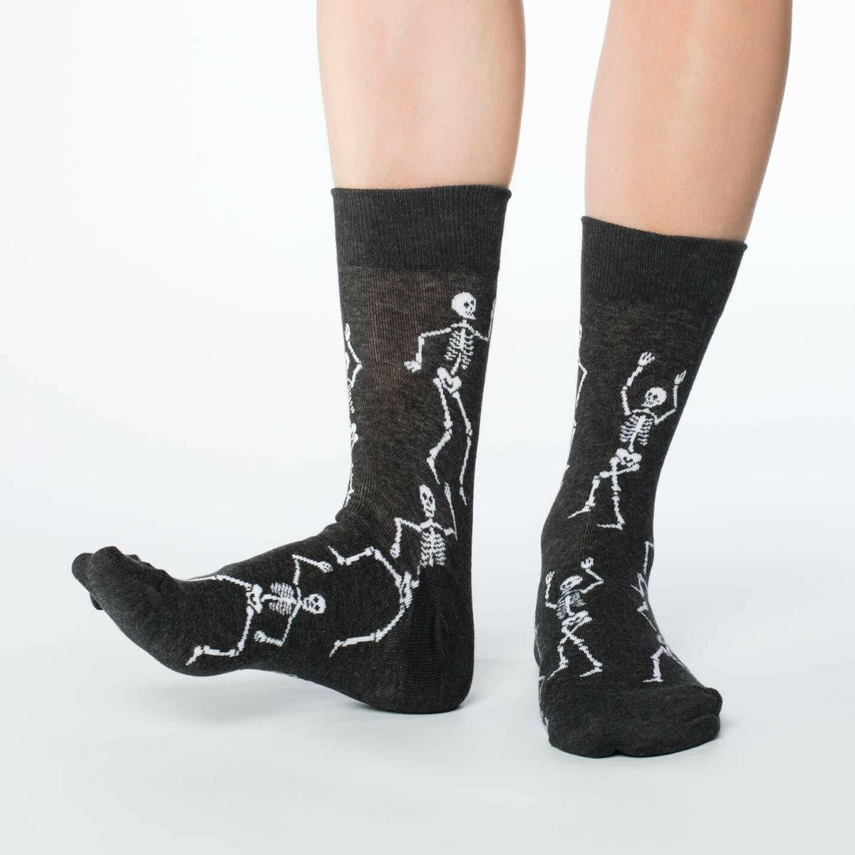Good Luck Sock Shoe Size 5-9 Women's Dancing Halloween Skeleton Socks, Adult