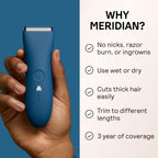 MERIDIAN The Trimmer Original - Body Hair Trimmer for Men, Electric Shaver for
