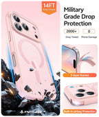 FNTCASE for iPhone 17 Pro-Max Case: [Compatible with Magsafe] Translucent Matte