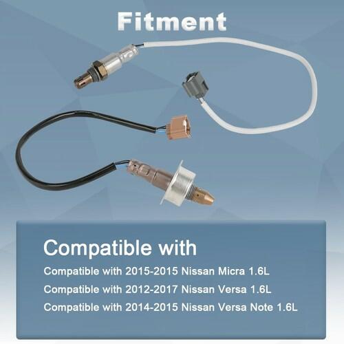 Jovbex 2Pcs Oxygen O2 Sensor Upstream Downstream Compatible with Nissan Micra 1.6L 2015, Versa 1.6L 2012-2017, Versa Note 1.6L 2014-2015 Replacement for 234-4534 2344534 226A01KT0A 234-9127 2349127