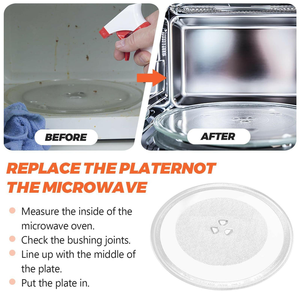 12.75" Microwave Glass Turntable Fit for GE, LG, Kenmore, Sears Microwave Glass