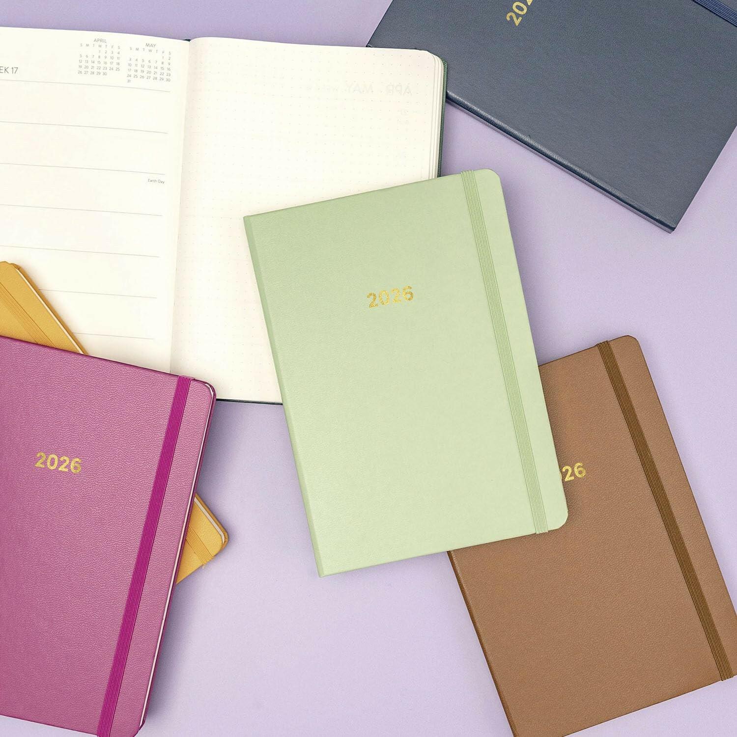 PAPERAGE 2026 Weekly & Monthly Planner, 12 Months (January 2026 - December