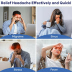 Qnoon Migraine Relief Cap, Headache Relief Cap Mask Products, Cooling Odorless