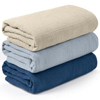 3 PACK Muslin Swaddle Blankets for Newborn, Breathable Soft Receiving Blanket,