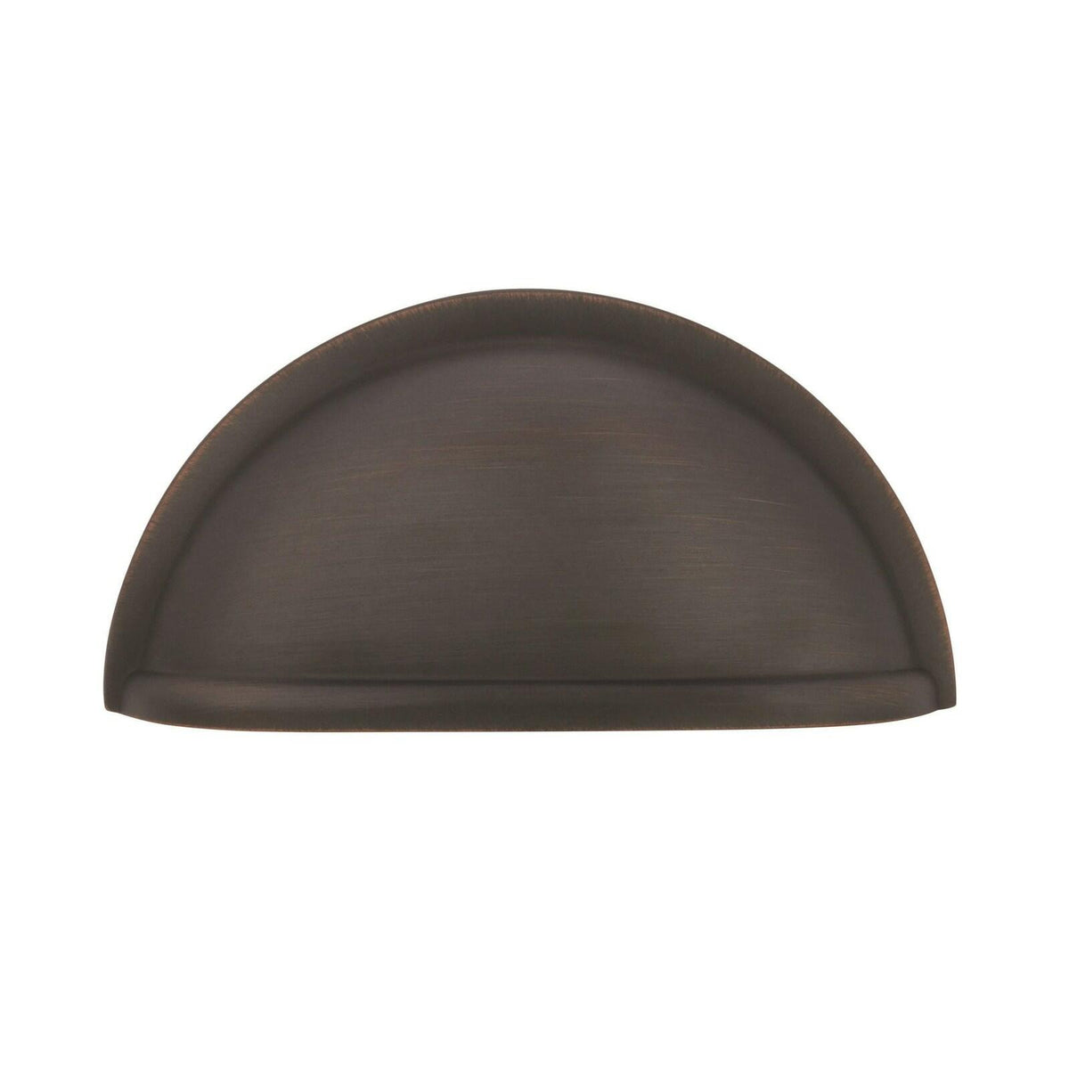 5 Pack Amerock | Cabinet Cup Pull | Oil Rubbed Bronze | 3 inch (76 mm) Center to