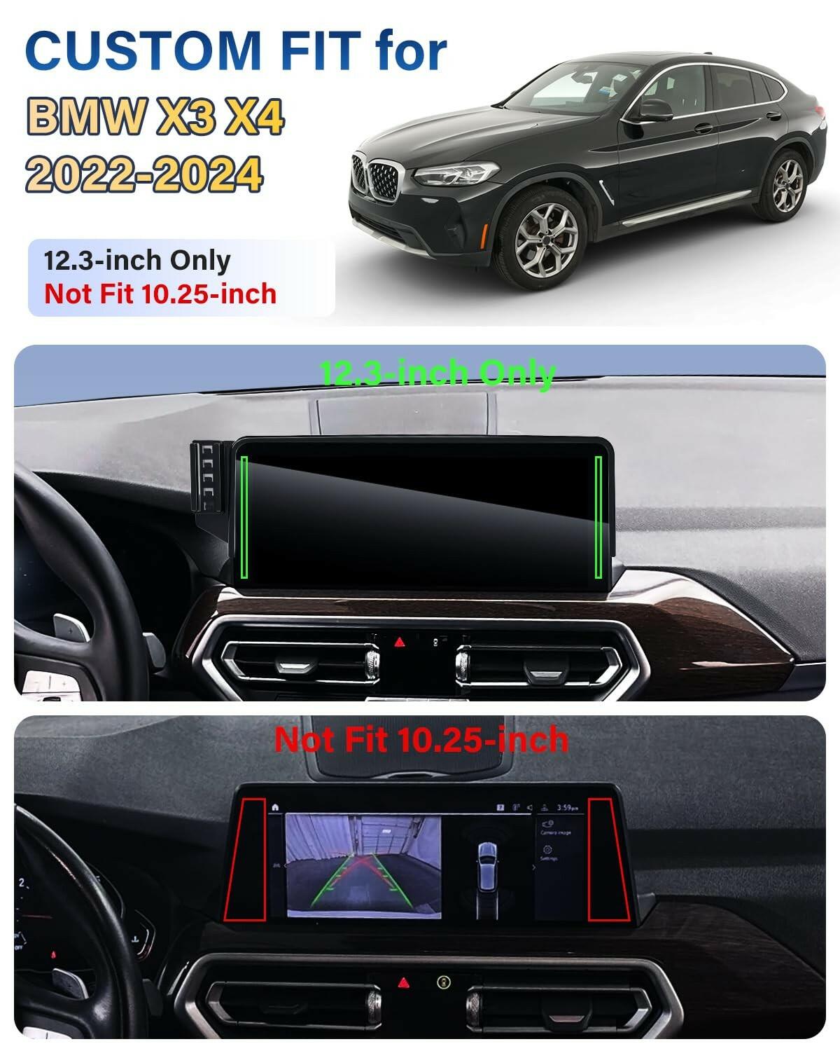 SKYLOTEC Car Phone Holder for BMW X3 X4 2022 2023 2024 Accessories 12.3-Inch