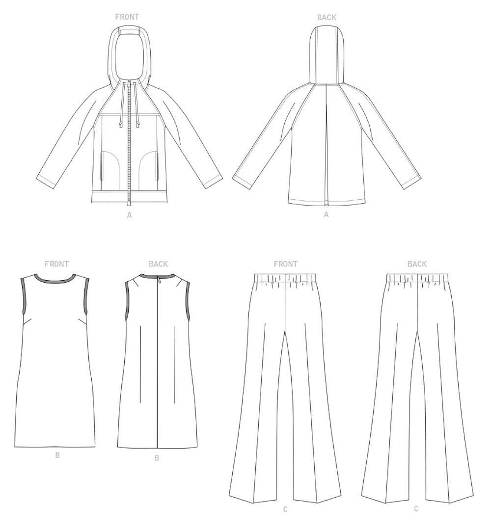 Vogue Patterns V1718B5 Misses Sportswear, b5 (8-10-12-14-16), White