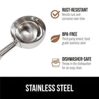 GORILLA GRIP BPA-Free 304 Stainless Steel Cookie Scoop, 2 TSP Scooper #100, Soft